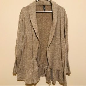 Ruffled bottom sweater